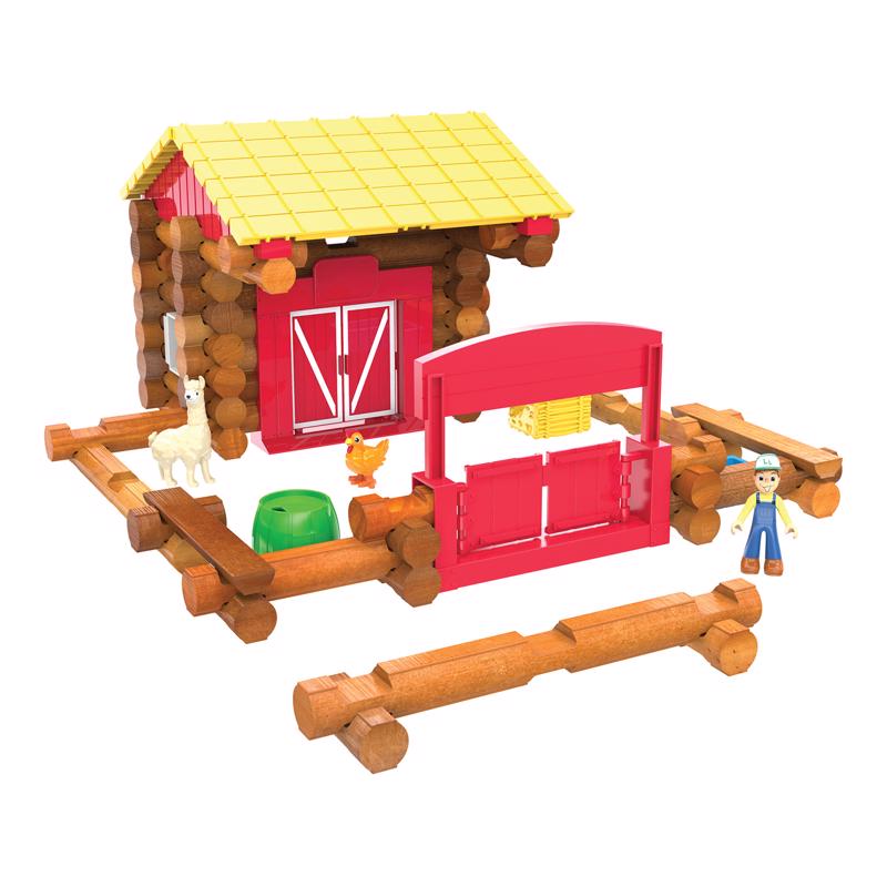 Lincoln Logs America's National Toy Fun on the Farm Toy Multicolored 102 pc, Pack of 2