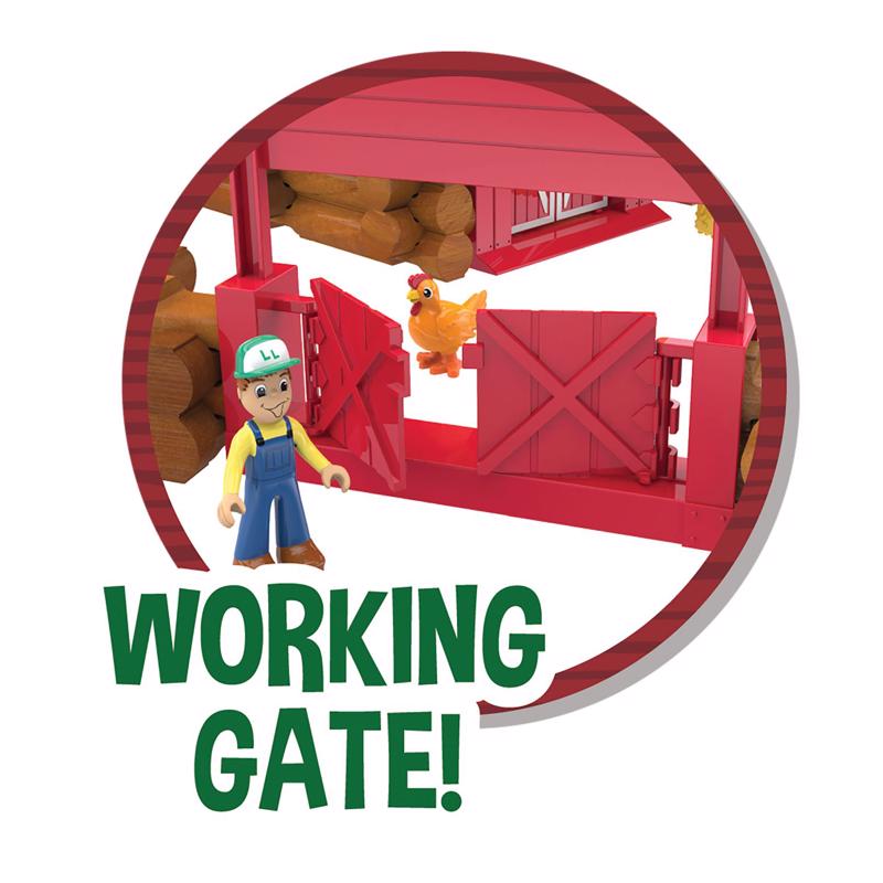 Lincoln Logs America's National Toy Fun on the Farm Toy Multicolored 102 pc, Pack of 2