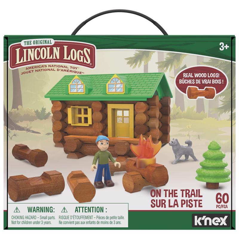 Lincoln Logs America's National Toy On The Trail Toy Multicolored 60 pc, Pack of 2