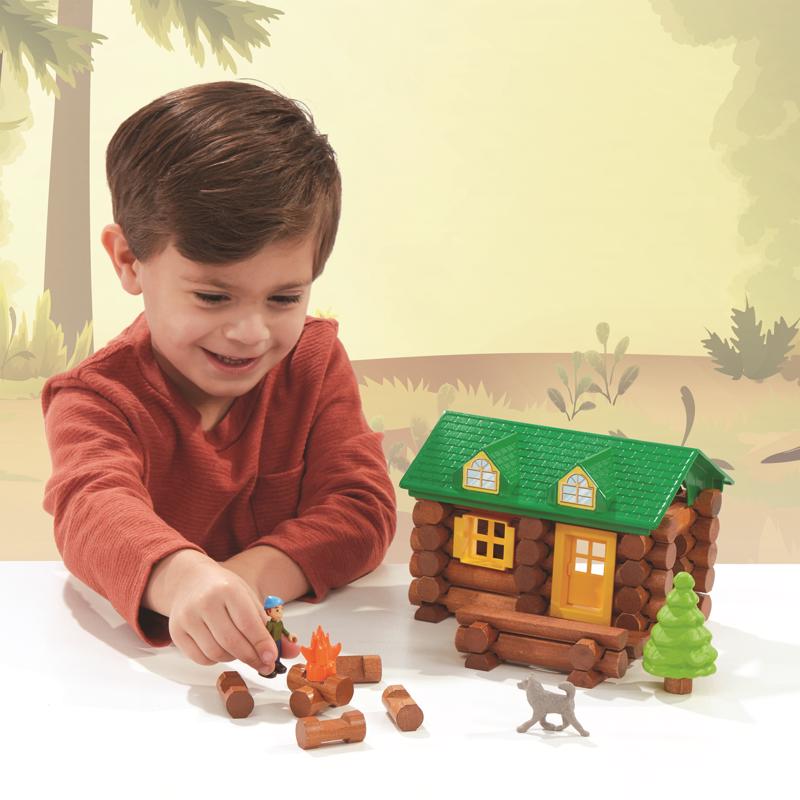 Lincoln Logs America's National Toy On The Trail Toy Multicolored 60 pc, Pack of 2