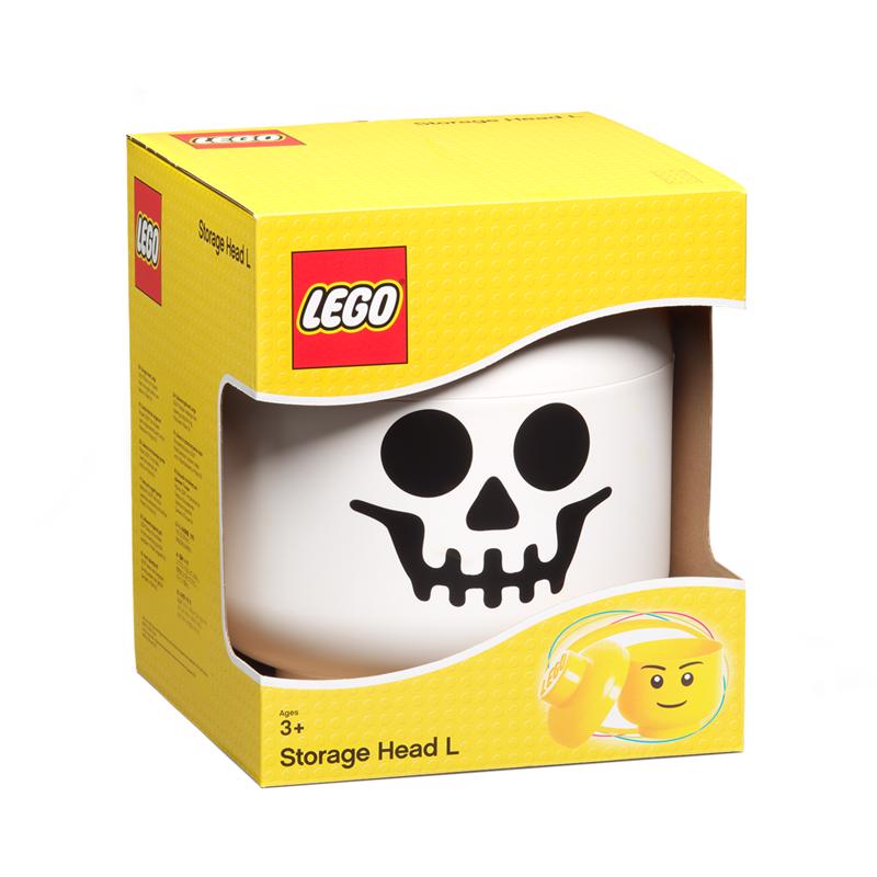 LEGO Skeleton Storage Head White 1 pc