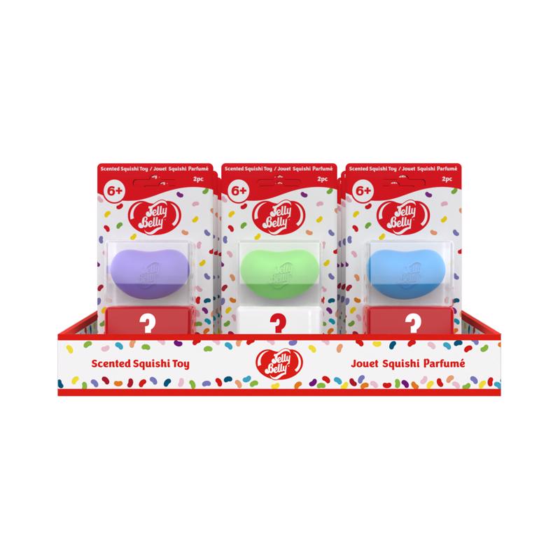 Jelly Belly Squishy Bean Assorted 2 pc, Pack of 12