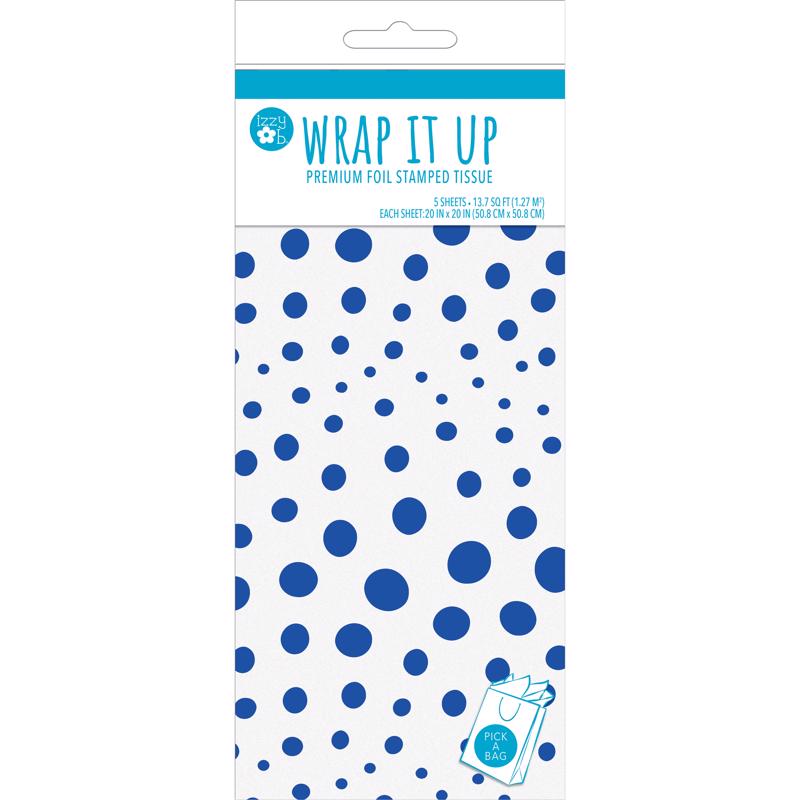 Paper Images Blue Fuchsia Tissue Paper, Pack of 6