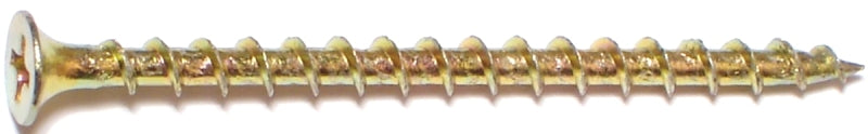 Midwest Fastener 10429 Screw, #8 Thread, Bugle Head, Phillips Drive, Yellow, Zinc