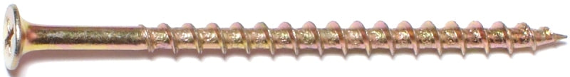 Midwest Fastener 10430 Screw, #8 Thread, Bugle Head, Phillips Drive, Zinc, Yellow