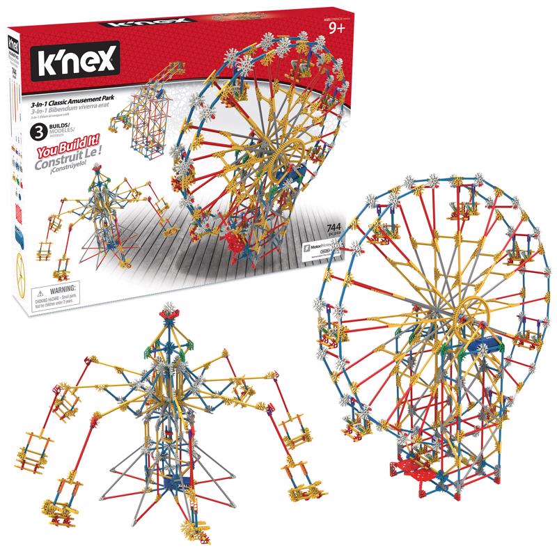 K'Nex Amusement Park Building Set Toy 744 pc