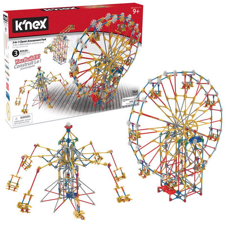 K'Nex Amusement Park Building Set Toy 744 pc