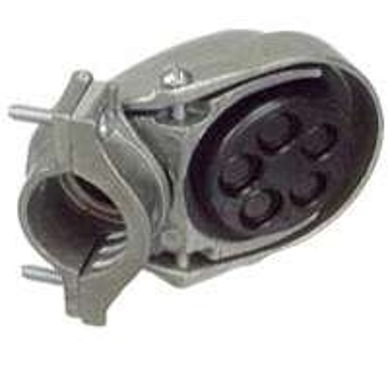Halex 58030 Service Entrance Cap, Clamp, Aluminum, 6.438 in H x 8.109 in W x 6.375 in D