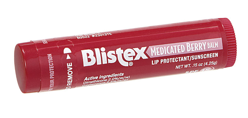Blistex Berry/Mint Scent Medicated Lip Balm 0.15 oz 1 pk, Pack of 24