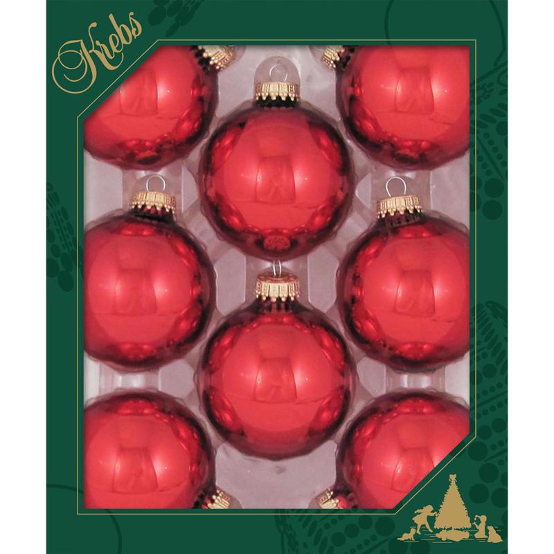 Christmas by Krebs Christmas Red Ball Ornament, Pack of 12