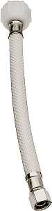 Plumb Pak EZ Series PP23870 Toilet Supply Tube, 3/8 in Inlet, Compression Inlet, 7/8 in Outlet, Ballcock Outlet, 9 in L
