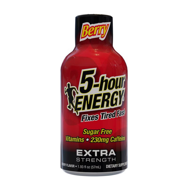 5-hour Energy Extra Strength Sugar Free Berry Energy Shot 1.93 oz, Pack of 12