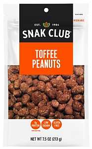 Snak Club CSU29528 Toffee Peanut, 7.5 oz, Pack of 6
