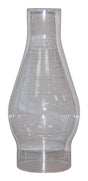 Tiki 411B Lamp Chimney, Glass, Clear, For: #110-MTB Chamber Lamp, Traditions Oil Lamps with 2-5/8 in Bases, Pack of 6