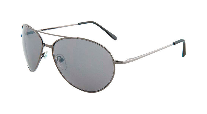 Piranha Aviator Unisex Silver Frame Gray Lens Sunglasses, Pack of 6