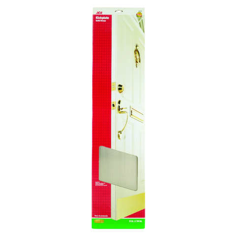 Ace 8 in. H X 34 in. L Brass Brass Kickplate