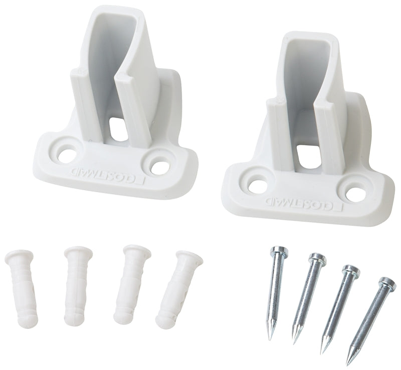 ClosetMaid 6641 Wall Bracket, Resin, White