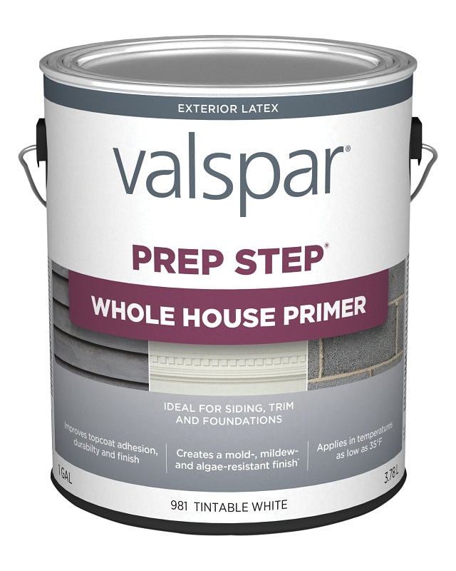 Valspar 044.0000981.007 Primer, 400 sq-ft/gal Coverage Area, White, 1 gal, Pail, Pack of 4