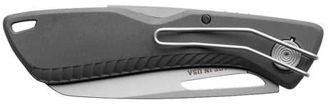Gerber 31-003215 Folding Knife, 3.2 in L Blade, Stainless Steel Blade, Gray Handle
