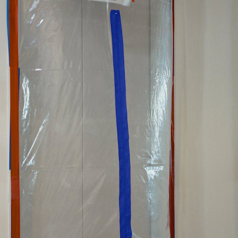 E-Z Up 06186 Fabric Adhesive Zipper, Heavy-Duty, Peel and Stick, 7 ft L, 2-3/4 in W