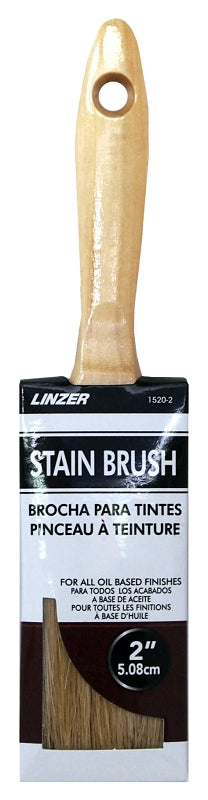 Linzer HD 1520-0200 Paint Brush, Stain Brush, 2 in L Bristle, Pack of 10