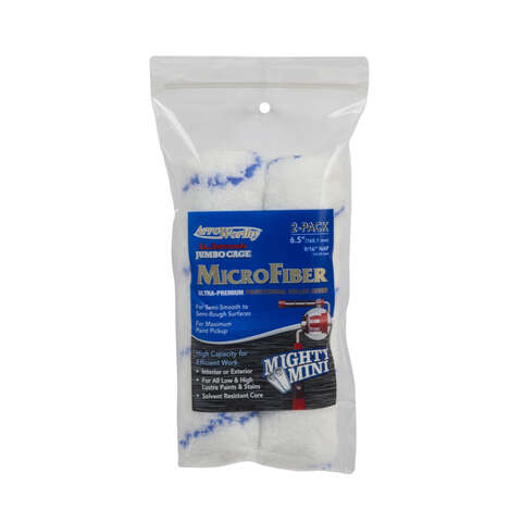 ArroWorthy Barracuda Microfiber 6.5 in. W X 9/16 in. Paint Roller Cover 2 pk