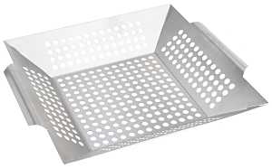 Omaha BBQ-37238 Grilling Basket, 13-7/8 in L, Stainless Steel, Pack of 6