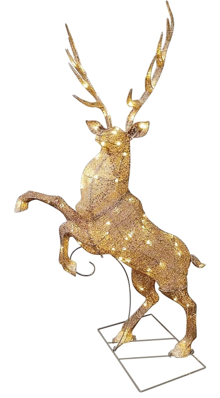 Puleo Asia Limited 75-YD1678L Lighted Elk, LED, Twinkling, Warm White, 48 H in