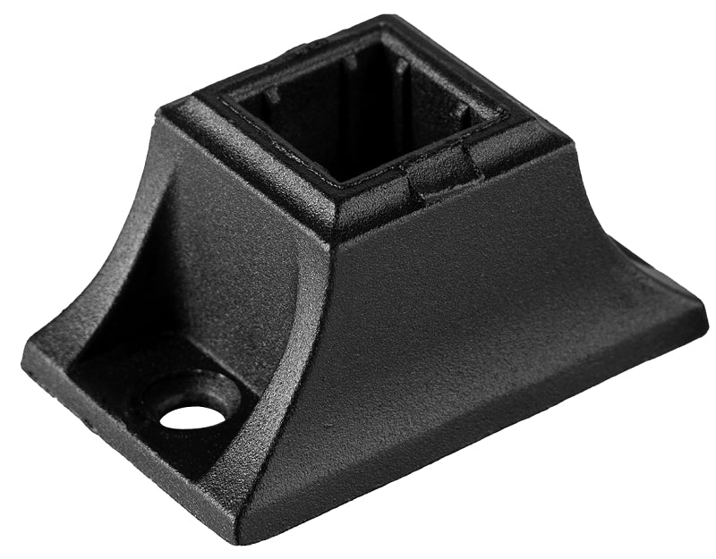 Nuvo Iron SQISMSS Series Baluster Railing Connector, Straight, Square, Steel, Black, Matte/Powder-Coated