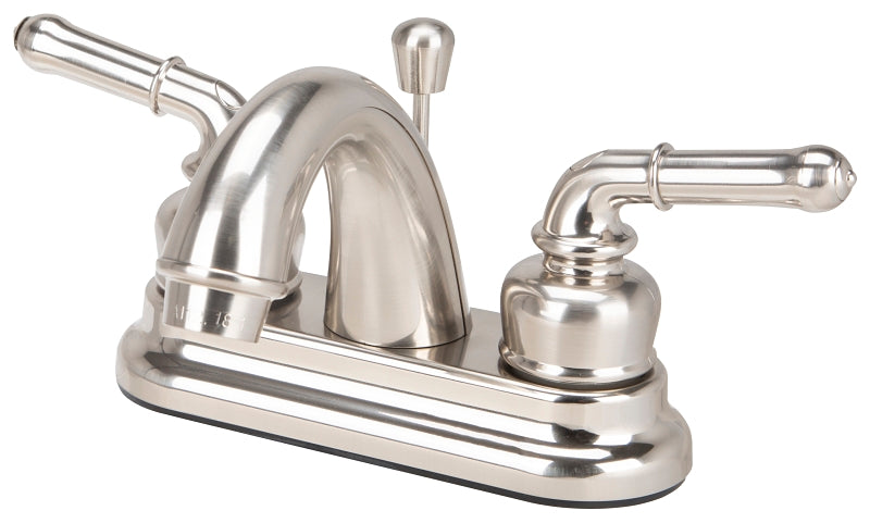 Boston Harbor JY-4233BN Lavatory Faucet, 1.5 gpm, 2-Handle, Brass, Nickel Plated, Lever Handle