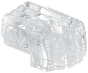 Prime-Line U9002 Mirror Clip, For: 1/8 in Thick Glass, Acrylic, Clear, 6/PK, Pack of 6