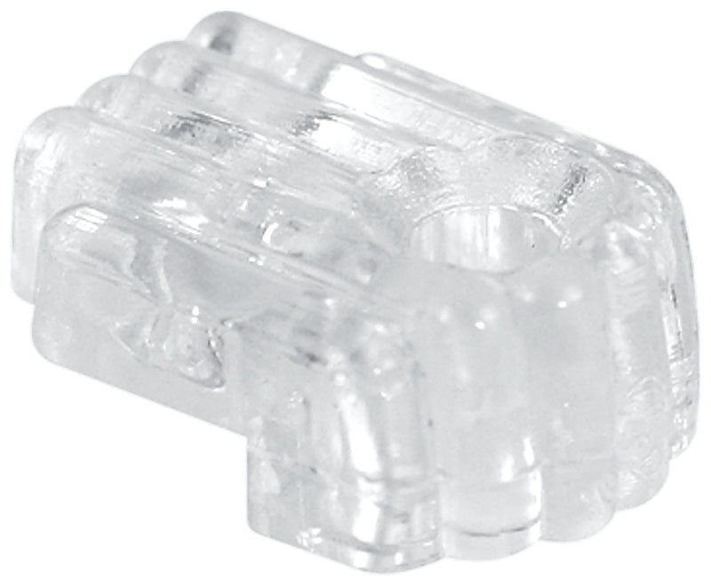 Prime-Line U9002 Mirror Clip, For: 1/8 in Thick Glass, Acrylic, Clear, 6/PK, Pack of 6