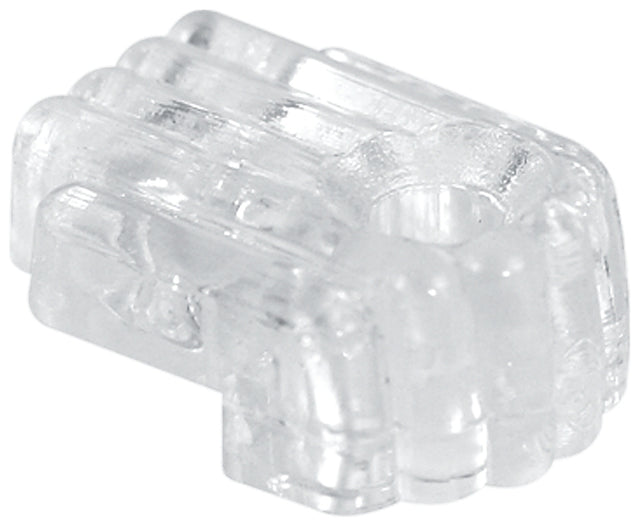 Prime-Line U9002 Mirror Clip, For: 1/8 in Thick Glass, Acrylic, Clear, 6/PK, Pack of 6