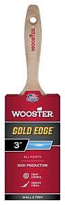 Wooster 5232-3 Paint Brush, 3 in W, 2-15/16 in L Bristle, Polyester Bristle, Flat Sash Handle