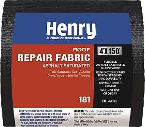 Henry HE181195 No-Groove Siding Panel, 150 ft L, 4 in W, Asphalt Saturated Glass, Black