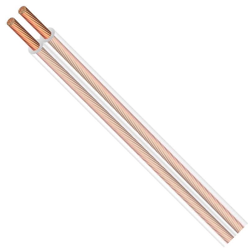 CCI 600006618 Lamp Cord, 14 AWG Wire, 2-Conductor, 250 ft L, Copper Conductor, PVC Insulation, Clear Sheath