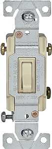 Eaton Wiring Devices C1301-7LTV Toggle Switch, Ivory, -20 to 60 deg C Temperature, Polycarbonate Housing Material