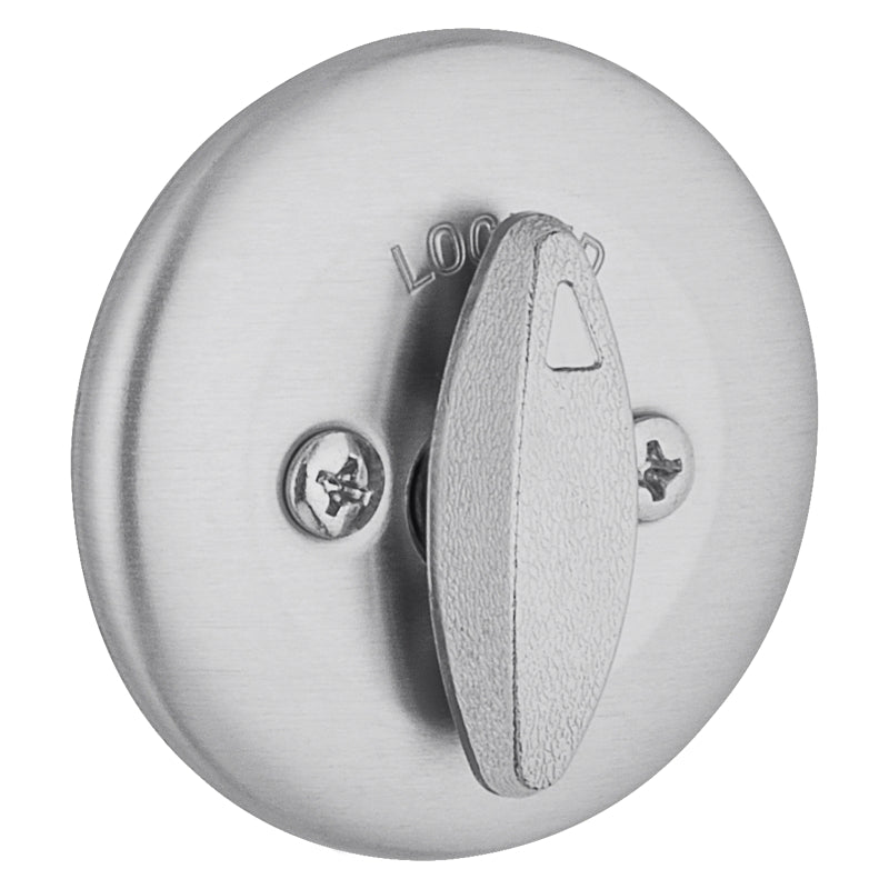 Kwikset 660 26DRCALRCSK3BX Deadbolt, Traditional, Satin Chrome, 2-3/8, 2-3/4 in Backset, 1-3/4 to 1-3/8 in Thick Door, Pack of 3