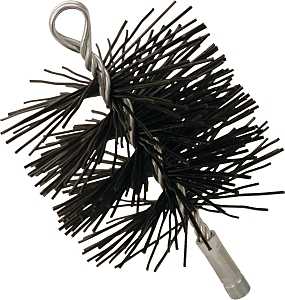 Imperial Polypro BR0181 Round Chimney Brush, 6 in Dia Brush, Polypropylene Trim