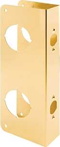 Prime-Line U 9560 Series Lock and Door Reinforcer, Includes: (4) #8 x 5/8 in Phillips Truss Head Screws