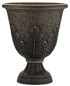 Southern Patio CMX-091561 Porter Planter, 16 in H, Urn, Bronze