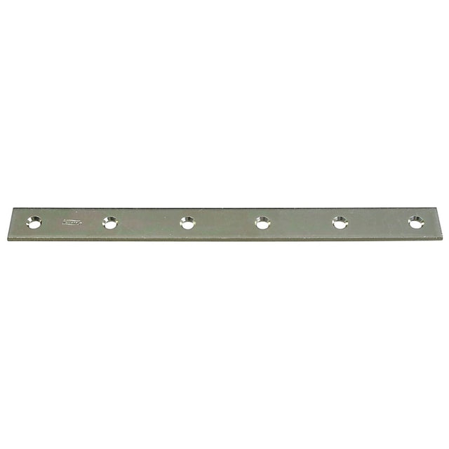 National Hardware N220-335 Mending Brace, 12 in L, 1-1/8 in W, Steel, Zinc, Screw Mounting