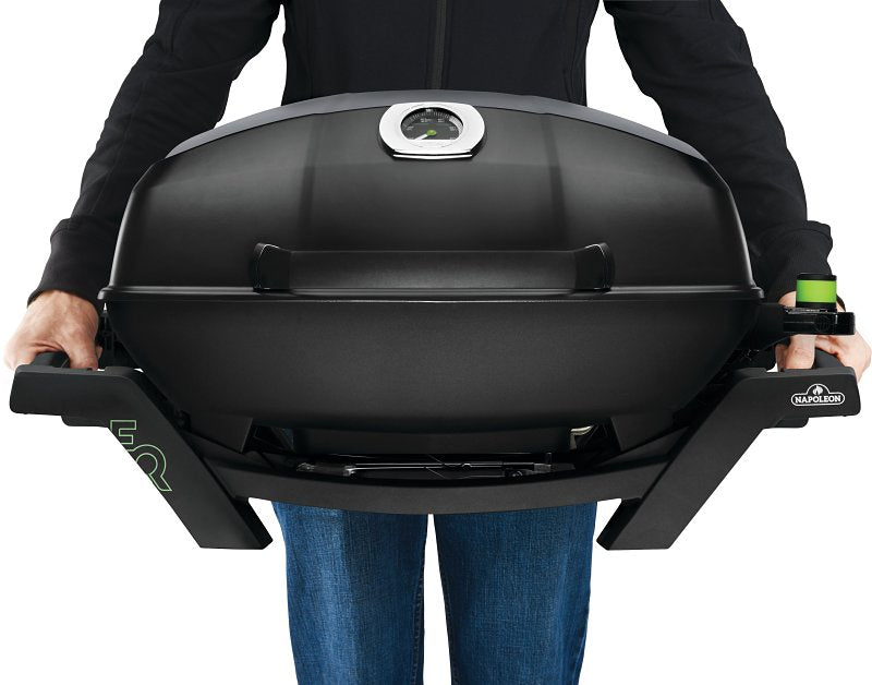 Napoleon TravelQ Series PRO285E-BK Portable Electric Grill, 285 sq-in Primary Cooking Surface, Smoker Included: Yes