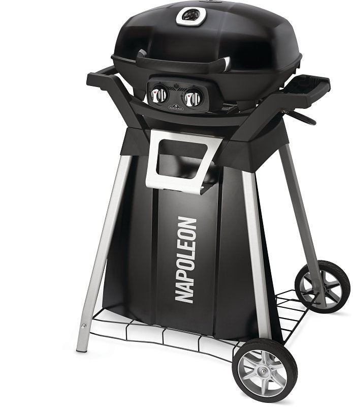 Napoleon TravelQ Series PRO285-STAND Grill Cart, 20-3/4 in OAL, 31-1/4 in OAW, 28 in OAH, Steel/Plastic, Black