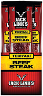 Jack Link's 02030 Snack, Stick, Teriyaki, 1 oz, Bag, Pack of 12