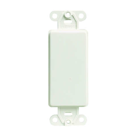 Leviton Decora White 1 gang Plastic Blank Wall Plate 1 pk