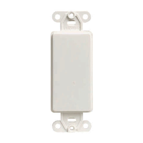 Leviton Decora White 1 gang Plastic Blank Wall Plate 1 pk