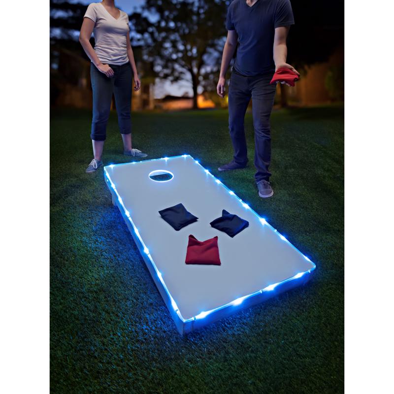 Brightz Toss Brightz Blue LED Cornhole Kit ABS Plastics 1 pk