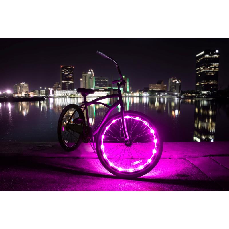 Brightz Wheel Brightz Pink LED Bike Accessory ABS Plastics 1 pk