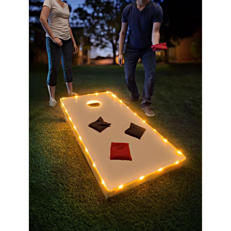 Brightz Toss Brightz Gold LED Cornhole Light Kit ABS Plastics 1 pk